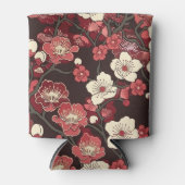 エレガントさくらんぼの花の継ぎ目のないパターン(16) 缶クーラー (正面)