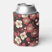 エレガントさくらんぼの花の継ぎ目のないパターン(16) 缶クーラー (缶裏面)