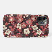 エレガントさくらんぼの花の継ぎ目のないパターン(16) Case-Mate iPhoneケース (裏面(横))