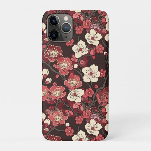 エレガントさくらんぼの花の継ぎ目のないパターン(16) Case-Mate iPhoneケース (裏)