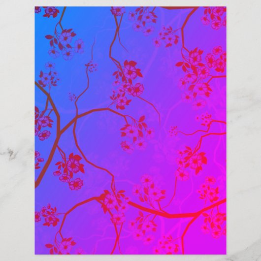 エレガントさくらんぼブロッサムアートスクラップ予約紙 (裏面)