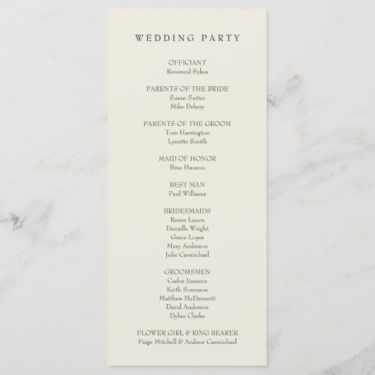 エレガントさくらんぼブロッサムピンクフローラ結婚ズ プログラム (裏面)