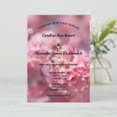 エレガントさくらんぼブロッサム撮影フローラ結婚ズ 招待状 (スタンド正面)