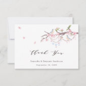 エレガントさくらんぼ結婚の サンキューカード (正面)