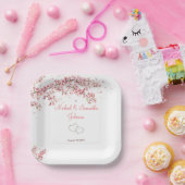 エレガントさくらんぼ結婚の ペーパープレート (パーティー)