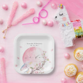 エレガントさくらんぼ結婚の ペーパープレート (パーティー)