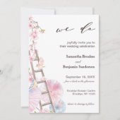 エレガントさくらんぼ結婚の 招待状 (正面)