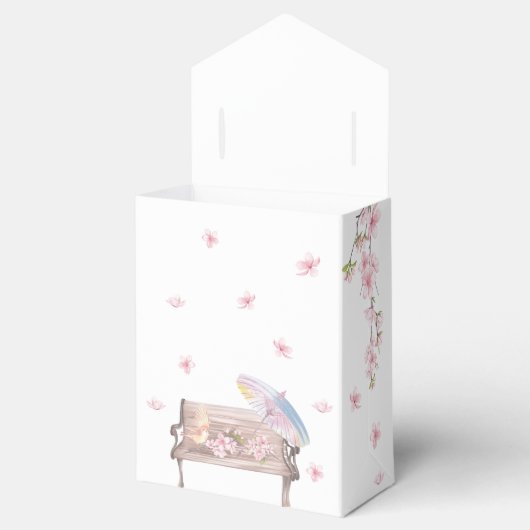 エレガントさくらんぼ結婚式の引き出物箱 フェイバーボックス (オープン)