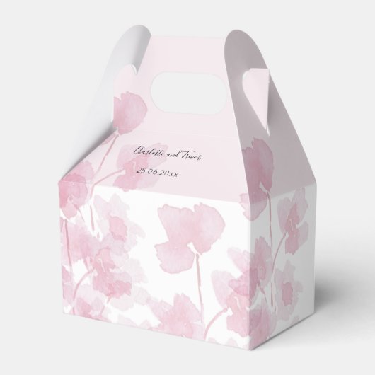 エレガントさくらんぼ花の水の色の手絵を描 フェイバーボックス (正面サイド)