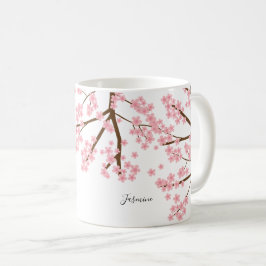 エレガントさくらんぼ花桜 コーヒーマグカップ