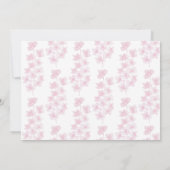 エレガントさくらんぼ花水彩手絵を描 (裏面)