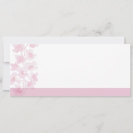 エレガントさくらんぼ花水彩手絵を描 (裏面)