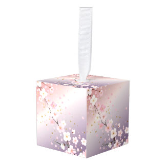 エレガントさくらんぼ キューブオーナメント