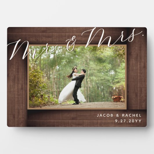 エレガントさんMrs Scriptの写素朴結婚真 フォトプラーク (正面)