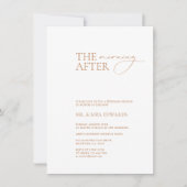 "エレガントその後の朝"のブ結婚ランチ 招待状 (正面)