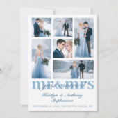 エレガントたった今結婚しましたミセス・カスタム・コラ結婚ー氏 案内状 (正面)