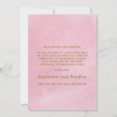 エレガントたった今結婚しました結婚の写真の発表 招待状 (裏面)