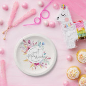 エレガントたった今結婚しました結婚 |紙プレート ペーパープレート (パーティー)