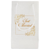 エレガントたった今結婚しました|抱き枕 スモールペーパーバッグ (正面)