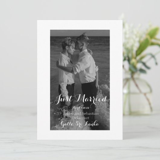 エレガントたった今結婚しました 招待状 (スタンド正面)