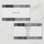 エレガントつるガラスビーズ 名刺 (正面/裏面)