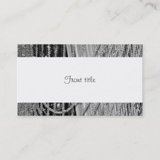 エレガントつるガラスビーズ 名刺 (正面)