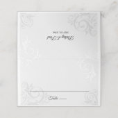 エレガントつる植物結婚の座席座席表 プレイスカード (外部開封)