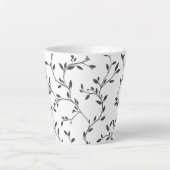 エレガントつる植物離れ カフェラテマグ (正面)