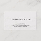 エレガントつる植物 名刺 (裏面)