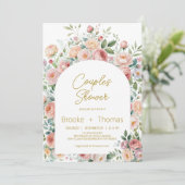 エレガントでおしゃれなカップルシャワーの招待状 招待状 (スタンド正面)