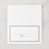 エレガントでおしゃれなシンプルな結婚式 プレイスカード (外部開封)