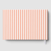 エレガントでおしゃれなプレッピーなピンクの手紙　花嫁へのメッセージ ゲストブック (裏面)