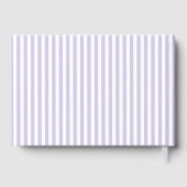 エレガントでおしゃれなプレッピー ラベンダーの手紙　花嫁へのメッセージ ゲストブック (裏面)