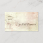 エレガントでおしゃれなボケのある紹介状 紹介カード (裏面)