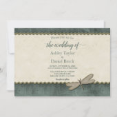 エレガントでおしゃれなラグジュアリー結婚式 招待状 (正面)