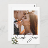 エレガントでおしゃれな写真をありがとう ポストカード (正面/裏面)