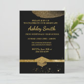 エレガントでおしゃれな卒業式 招待状 (スタンド正面)