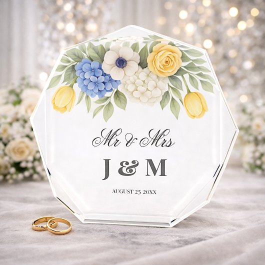 エレガントでおしゃれな新婚夫婦への記念品 花嫁 花婿 フォトブロック