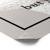 エレガントでおしゃれな追悼式写真デザイン ポスター (角)