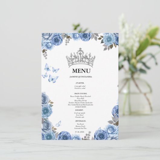 エレガントでおしゃれな カップルシャワー ブライダルシャワー メニュー (スタンド正面)