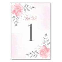 エレガントでおしゃれな グリッター ピンク フラワーの女の子のベビーシャワー