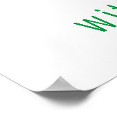 エレガントでかわいいカラフルなハートのパターンデザイン ポスター (角)