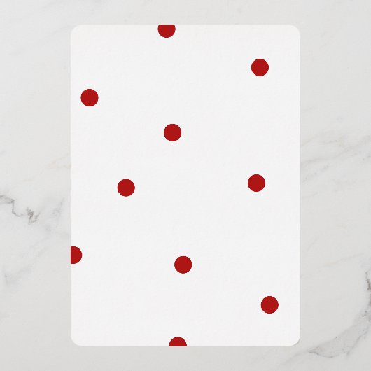 エレガントでかわいいクリスマスのカスタム写真ホリデーカード ゴールド箔 箔シーズンカード (裏面)