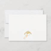 エレガントでかわいいピンクの飛行する凧 空 雲 誕生日 ノートカード (裏面)