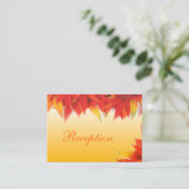 エレガントでかわいい秋の結婚式の受付案内カード エンクロージャーカード (スタンド正面)