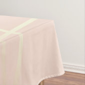 エレガントでかわいらしいばら色の金ゴールド及び赤面のピンクの幾何学的 テーブルクロス (インサイチュ)