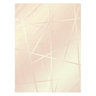 エレガントでかわいらしいばら色の金ゴールド及び赤面のピンクの幾何学的 テーブルクロス