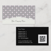 エレガントでかわいらしいピンクパターンカスタムな名刺 名刺 (正面/裏面)