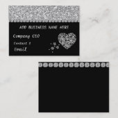 エレガントできらきら光るで数々のな目的の名刺 名刺 (正面/裏面)