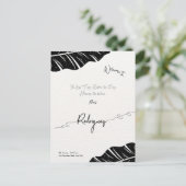 エレガントでカスタマイズ可能な ブライダルシャワーのポストカード ポストカード (スタンド正面)